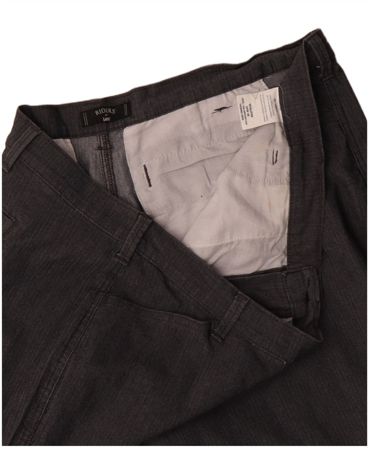 LEE Pantalones casuales para mujer Riders US 24 4XL W48 L31 Gris Herringbone