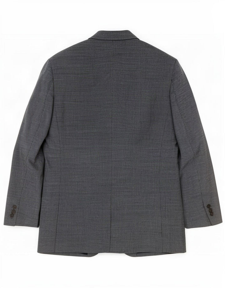 Ralph Lauren Chaqueta tipo blazer con 2 botones para hombre, talla grande, seda azul, Reino Unido 40