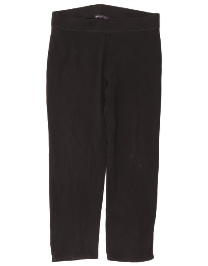 Marks & Spencer Leggings para mujer Reino Unido 46 Grande Algodón negro