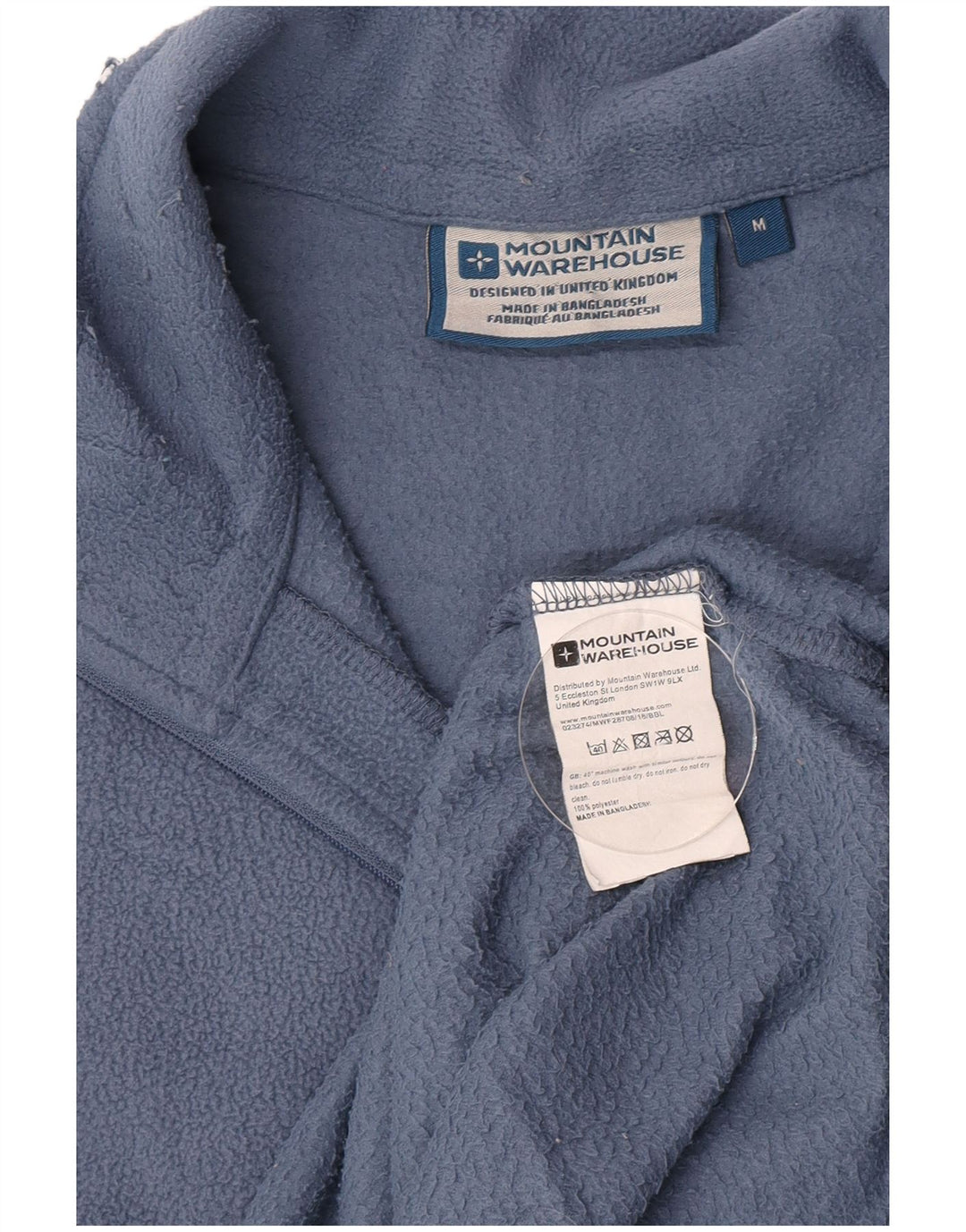 Jersey de forro polar con cremallera y cuello para hombre de Mountain Warehouse Poliéster azul medio