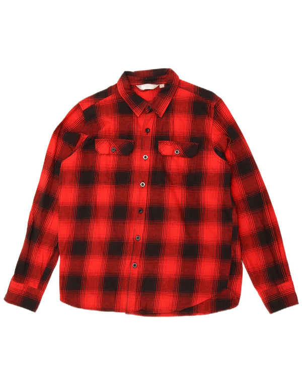 Camisa de franela para hombre de Mountain Warehouse Algodón a cuadros rojos grandes