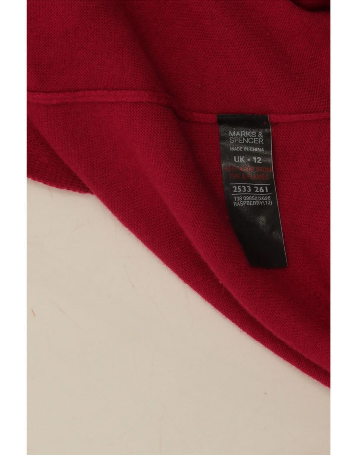 Marks & Spencer - Cárdigan asimétrico para mujer, talla 40, color rosa medio