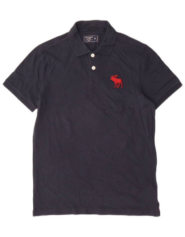 Abercrombie & Fitch Polo para hombre de algodón azul marino medio