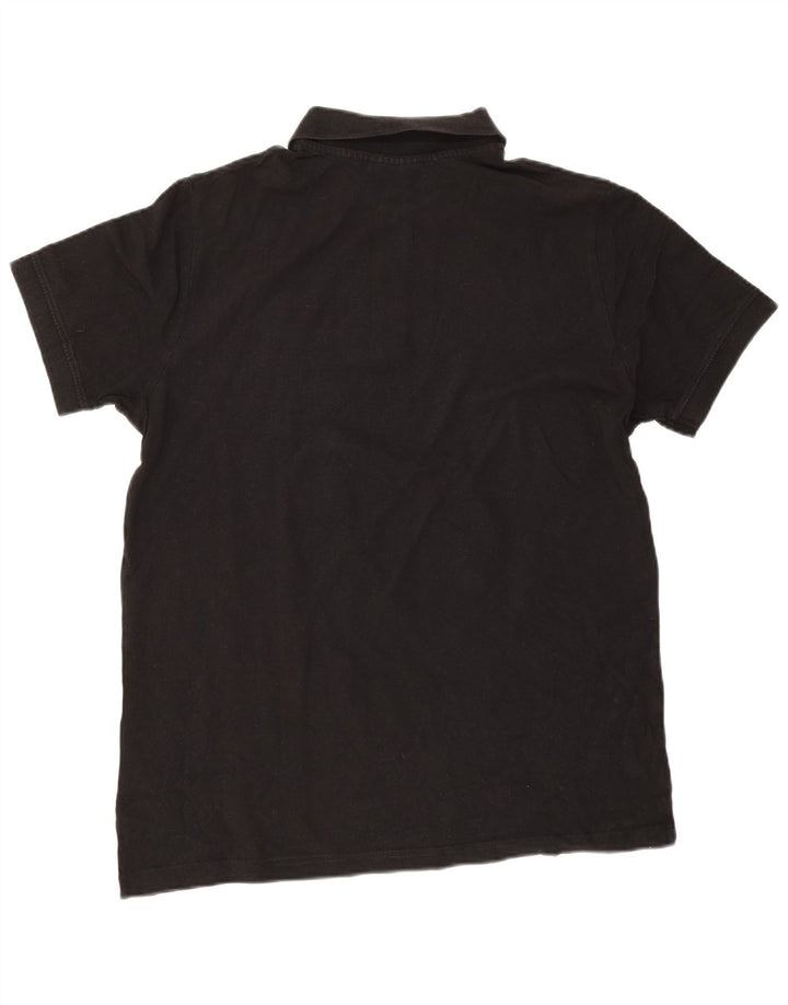 Kappa Polo Hombre Grande Algodón Negro