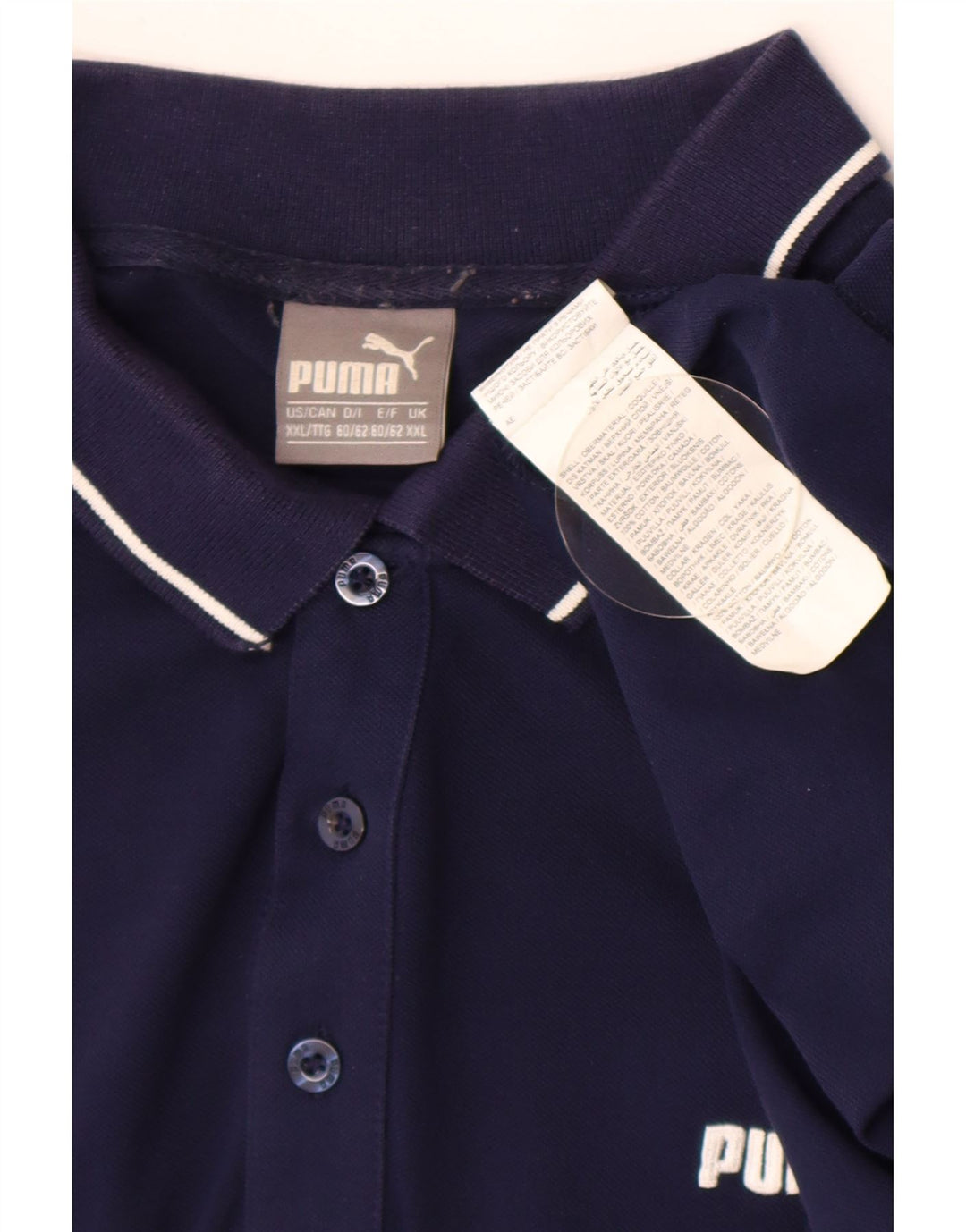 Puma Polo Hombre 2XL Azul Marino Algodón