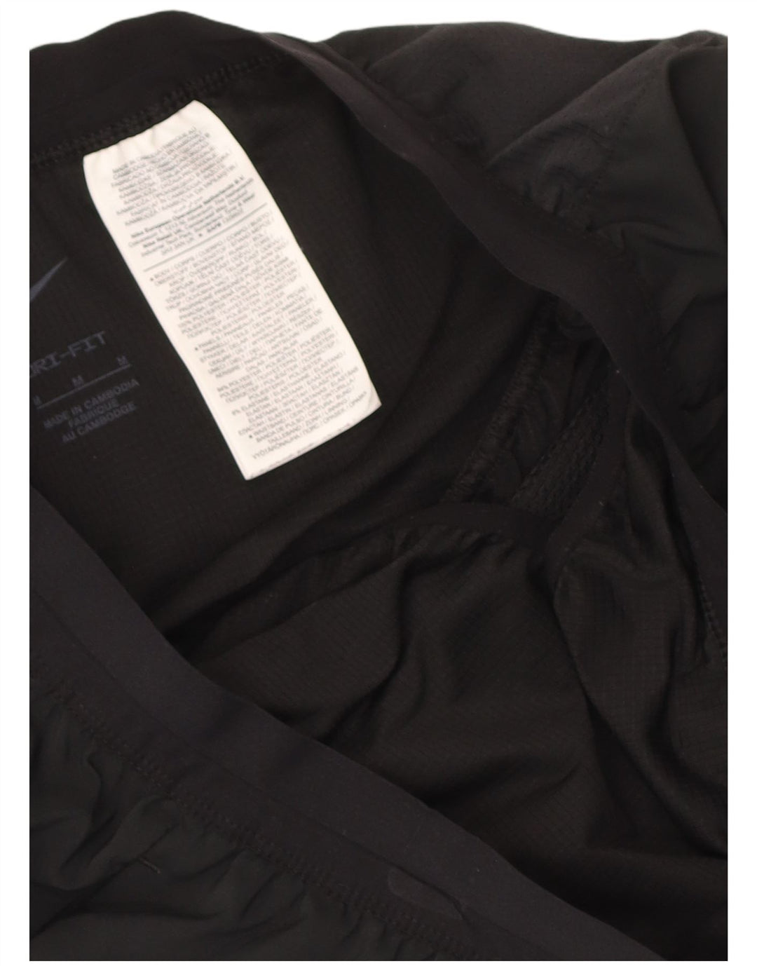 Pantalones cortos deportivos Nike Dri Fit para hombre Poliéster negro mediano