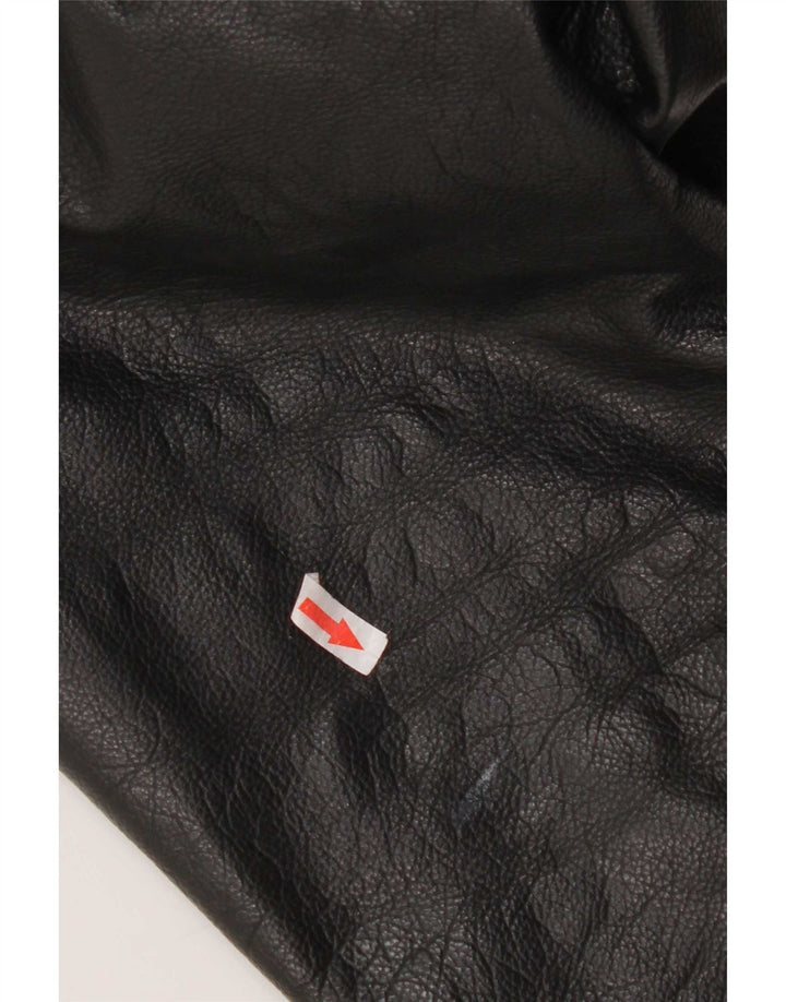 Ironsides Chaqueta de cuero para hombre UK 42 XL Negro