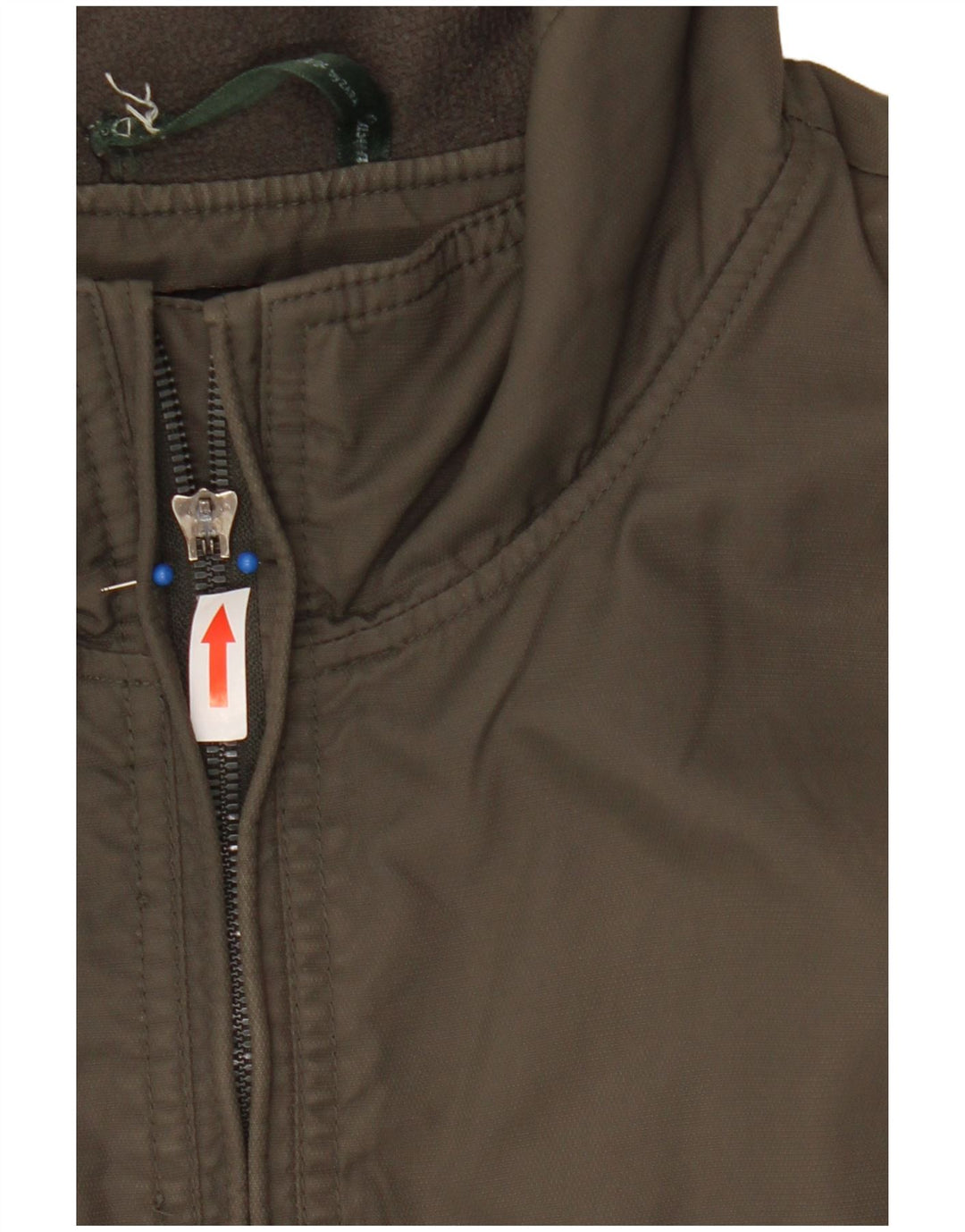 Zara Mens Bomber Jacket UK 40 Large Caqui Nylon