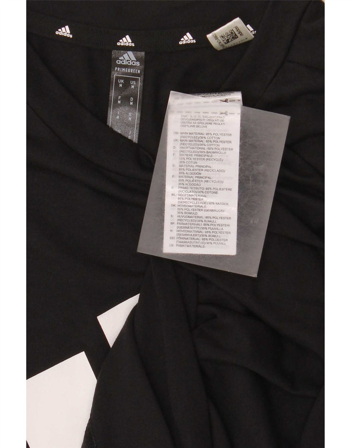 Adidas Hombre Aeroready Graphic Camiseta Top Mediano Negro Poliéster