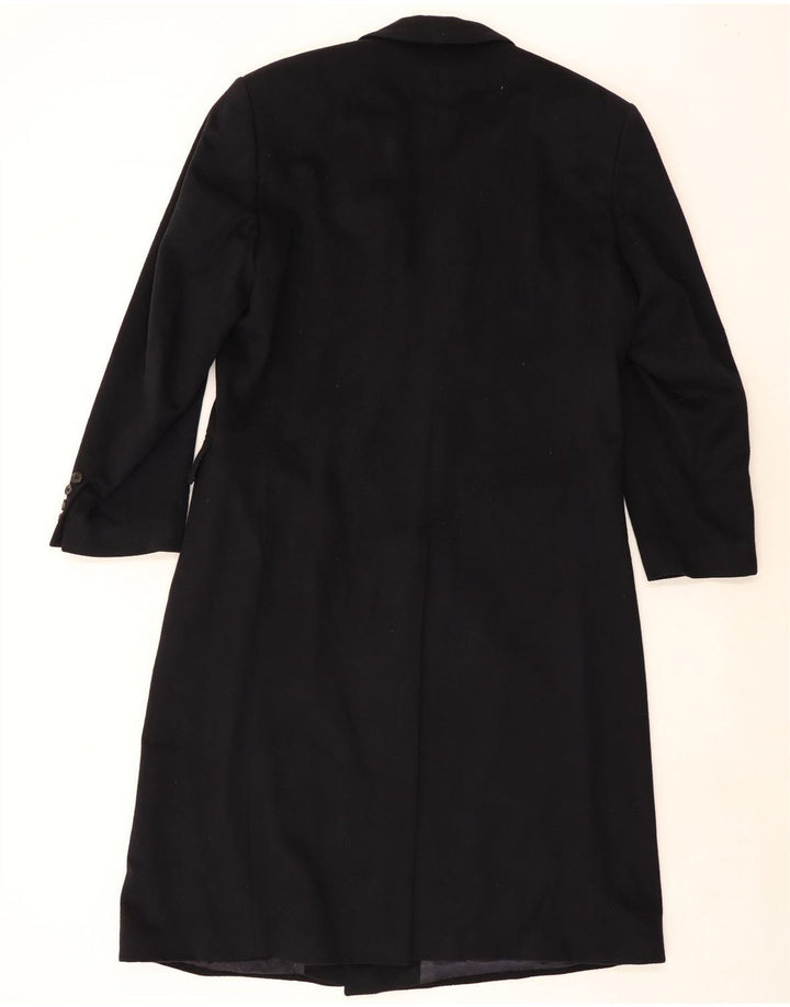 GUY LAROCHE Womens Double Breasted Coat UK 26 5XL Navy Blue Cashmere Vintage Guy Laroche and Second-Hand Guy Laroche from Messina Hembry 