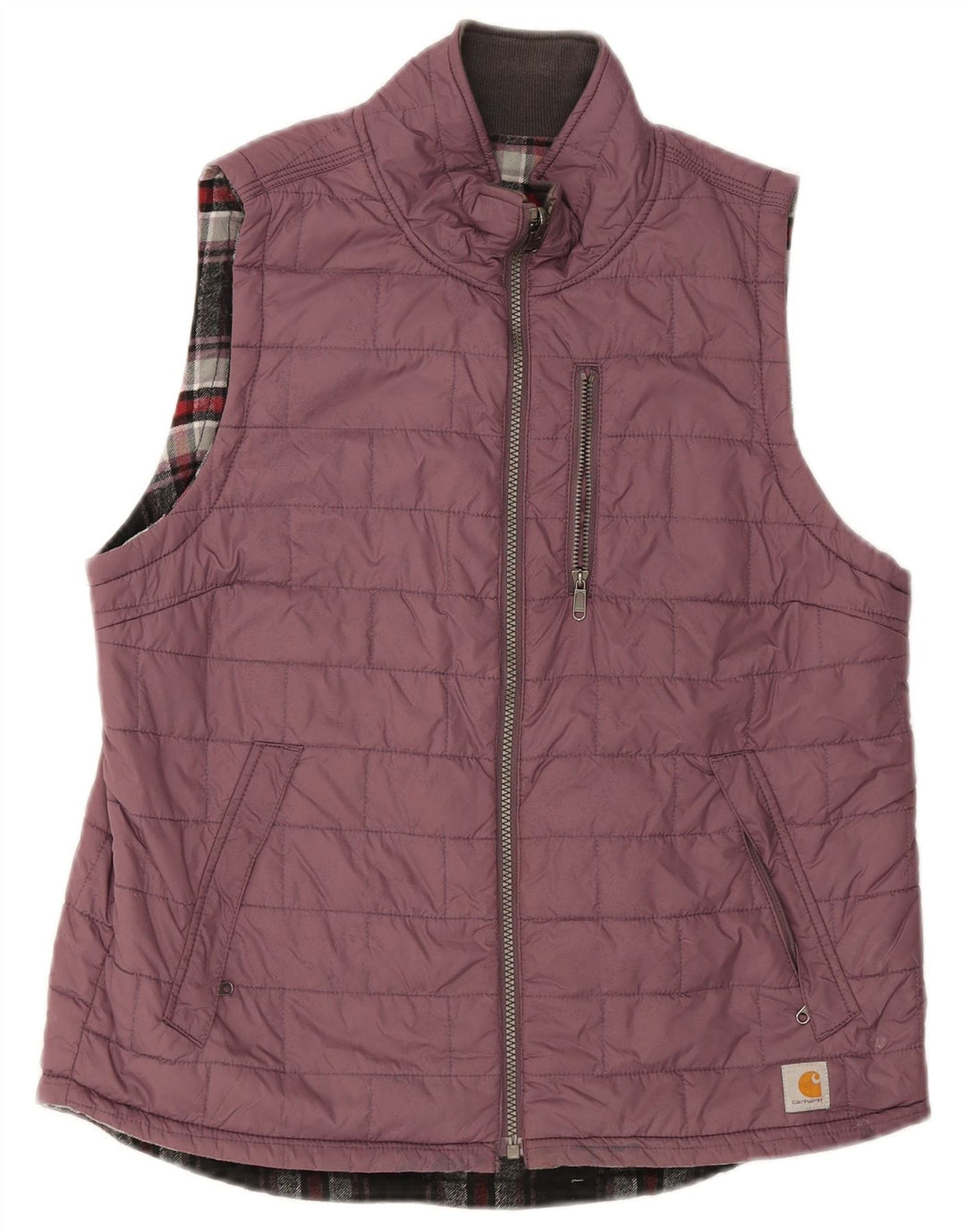 CARHARTT Chaleco acolchado para mujer US 8/10 Medium Purple Nylon