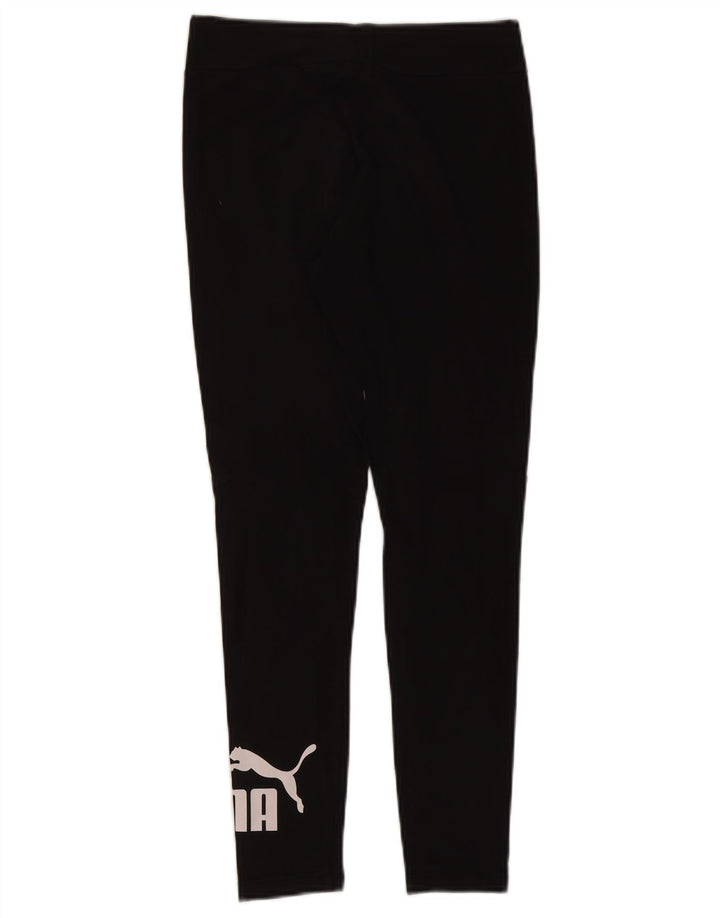 Puma Leggings gráficos para mujer UK 44 Mediano Algodón negro