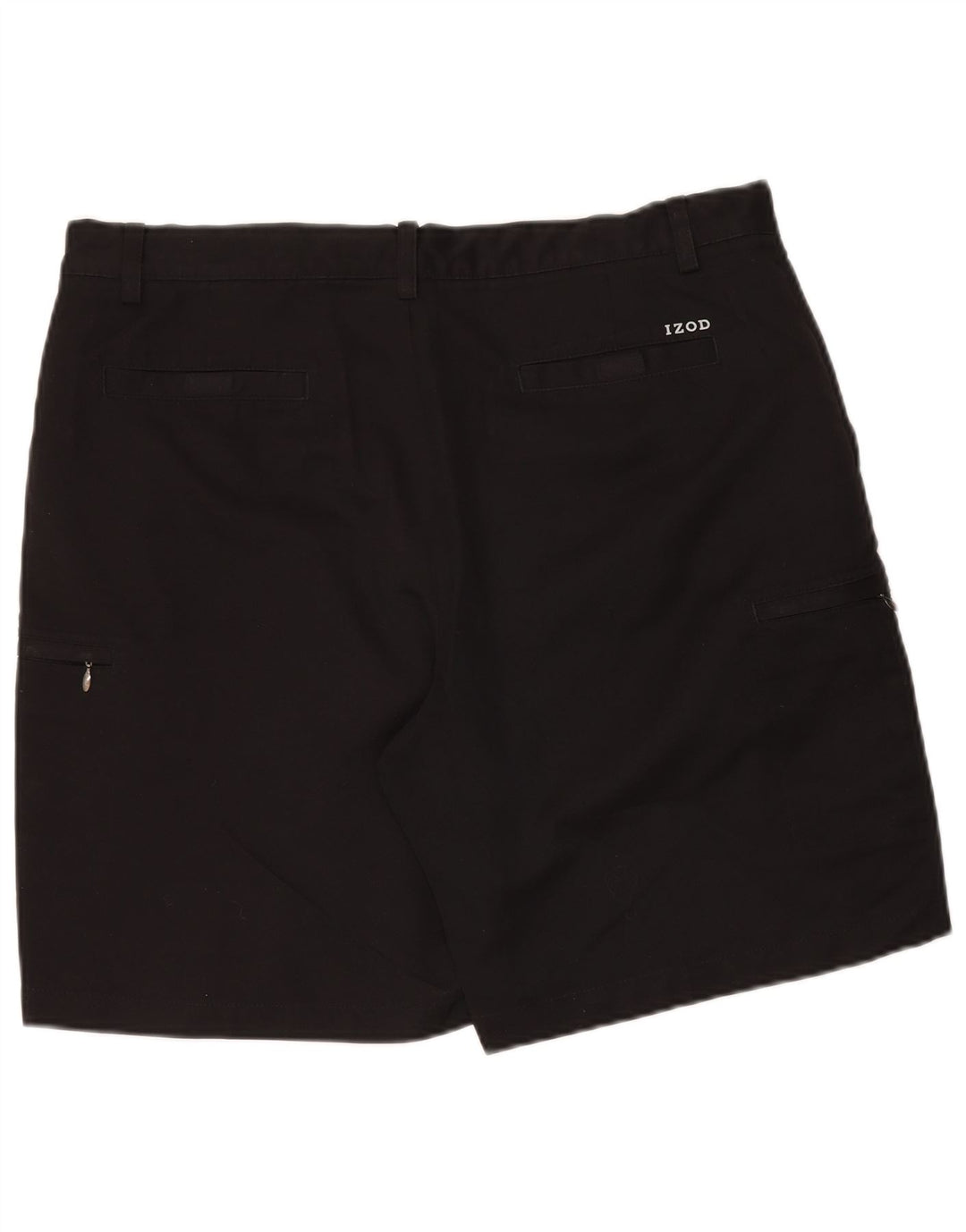 Pantalones cortos chinos Izod para hombre W38 XL Poliéster negro