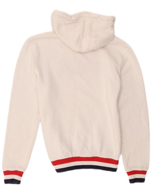 Fila Jersey con capucha gráfica para hombre XS Algodón color block blanco