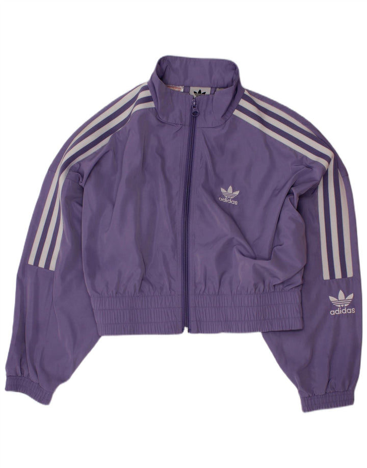Adidas Chaqueta de chándal para niña 7-8 años Morado Poliéster