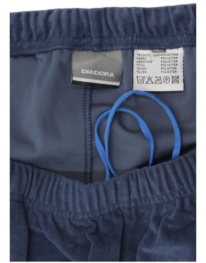 Diadora Pantalón Chándal Velour Hombre Grande Azul Marino Poliéster