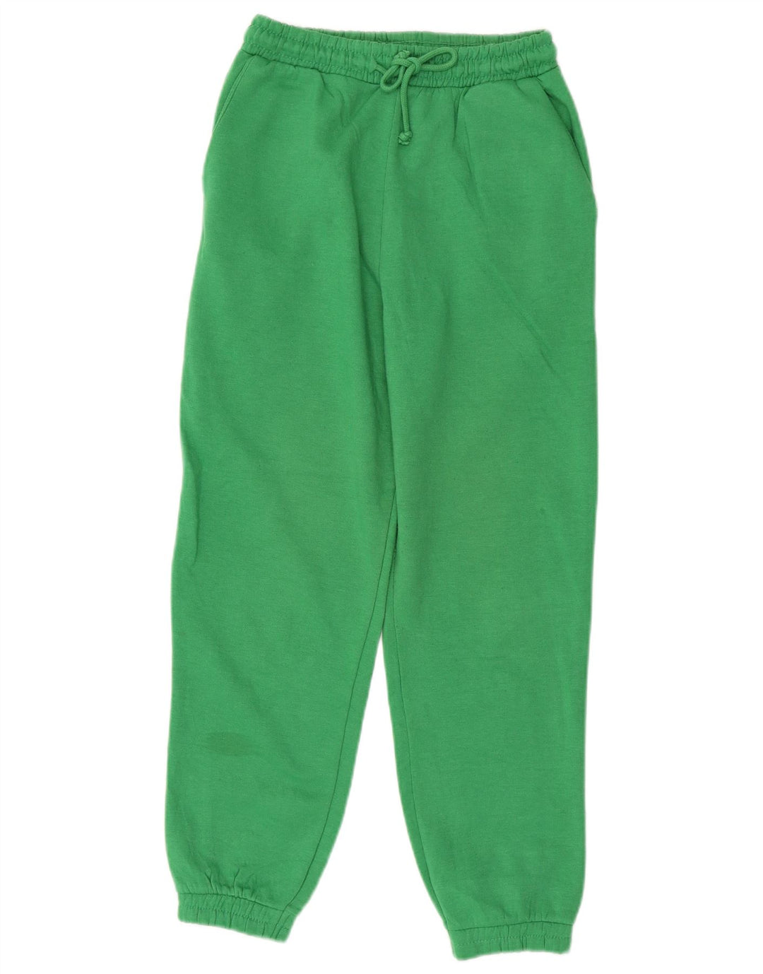 Zara Mujer Pantalón Chándal Joggers UK 10 Small Verde Poliéster