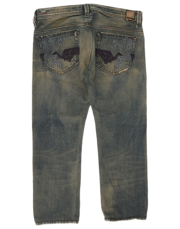 Diesel Hombre Thanaz Vaqueros Cortos W32 L24 Algodón Azul