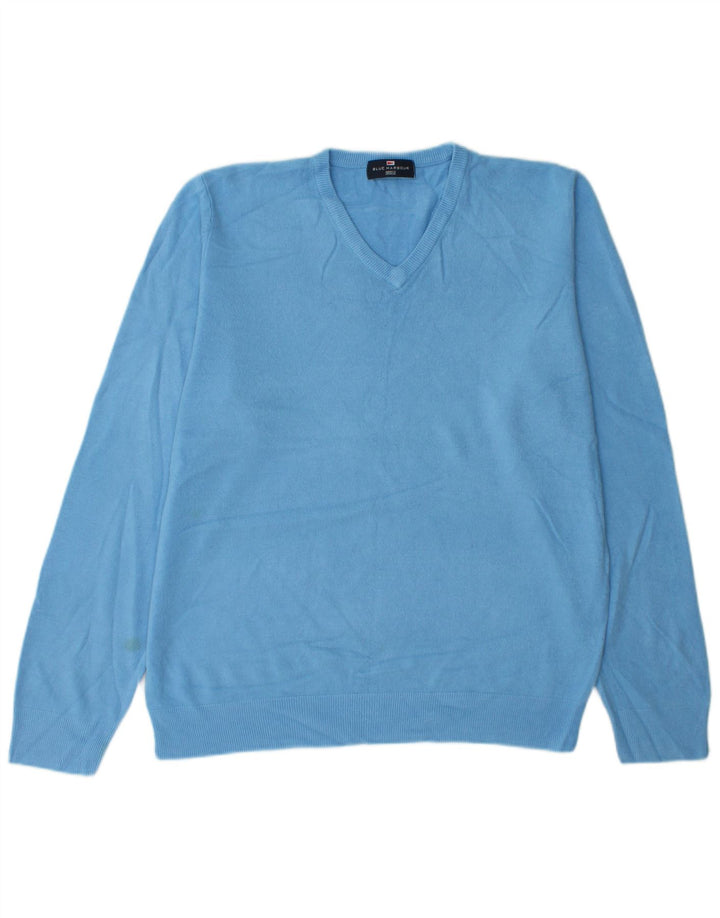 Marks & Spencer Suéter con Cuello en V para Hombre Acrílico Azul Grande