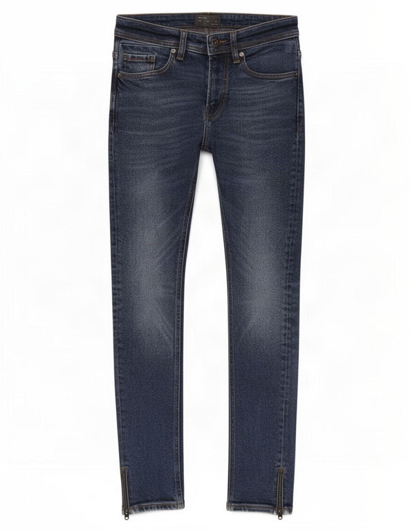 Zara Jeans ajustados para hombre EU 38 Small W30 L29 Algodón azul