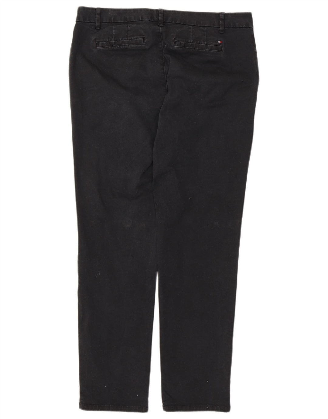 TOMMY HILFIGER Pantalones chinos delgados para mujer US 10 Large W32 L29 Algodón negro
