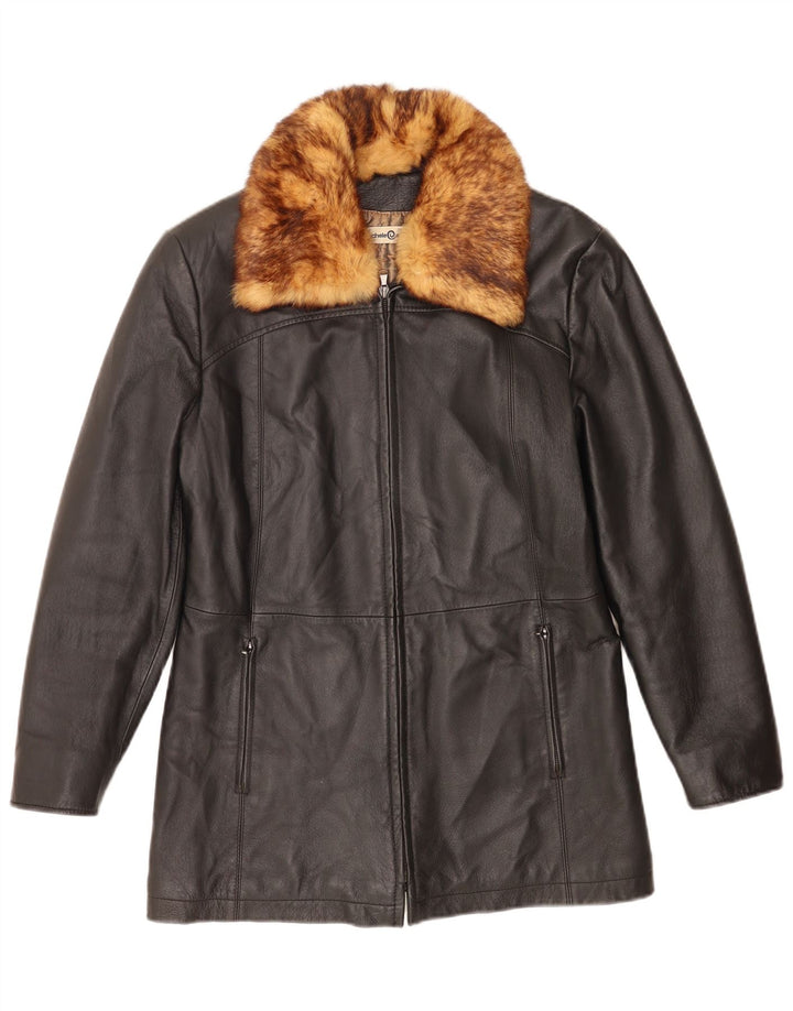 Rachele@Asati Chaqueta de cuero para mujer IT 42 Medium Cuero negro