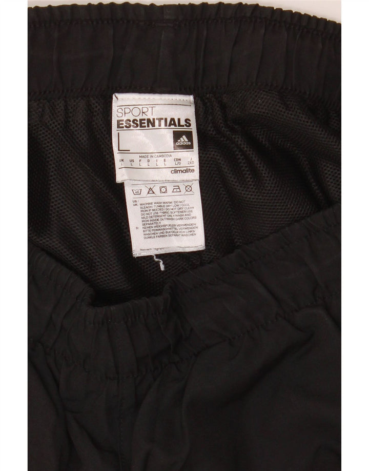 Adidas Mens Climalite Sport Shorts Grande Negro Poliéster