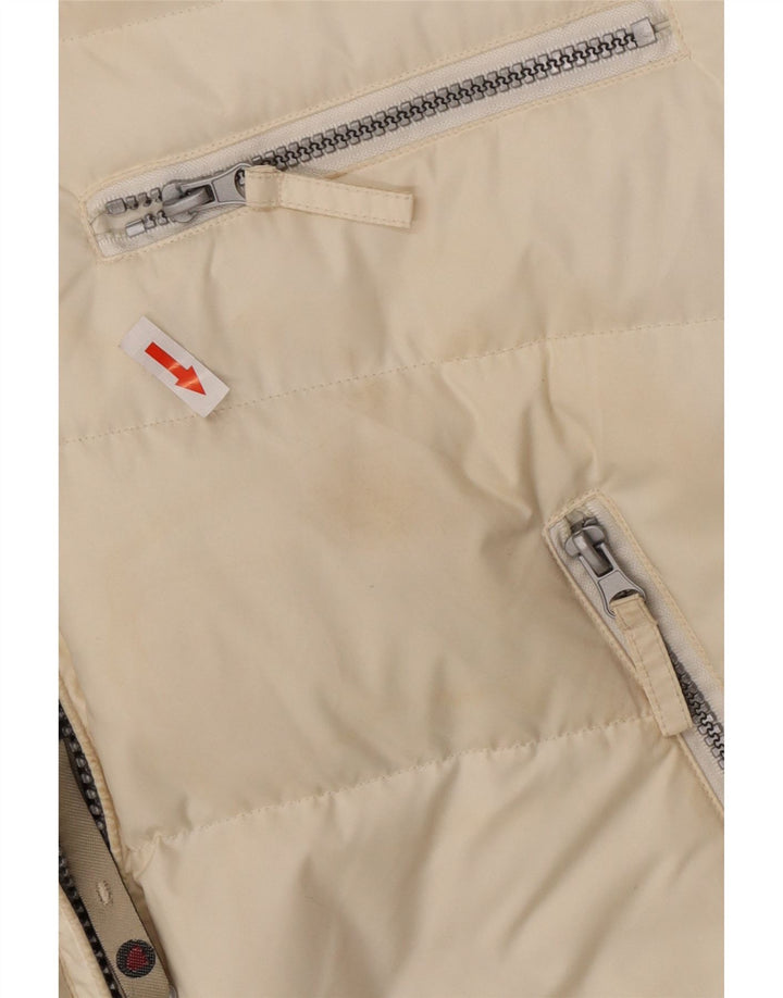 Americanino Chaqueta acolchada con capucha y gráfico para hombre UK 40 Large Poliéster blanco