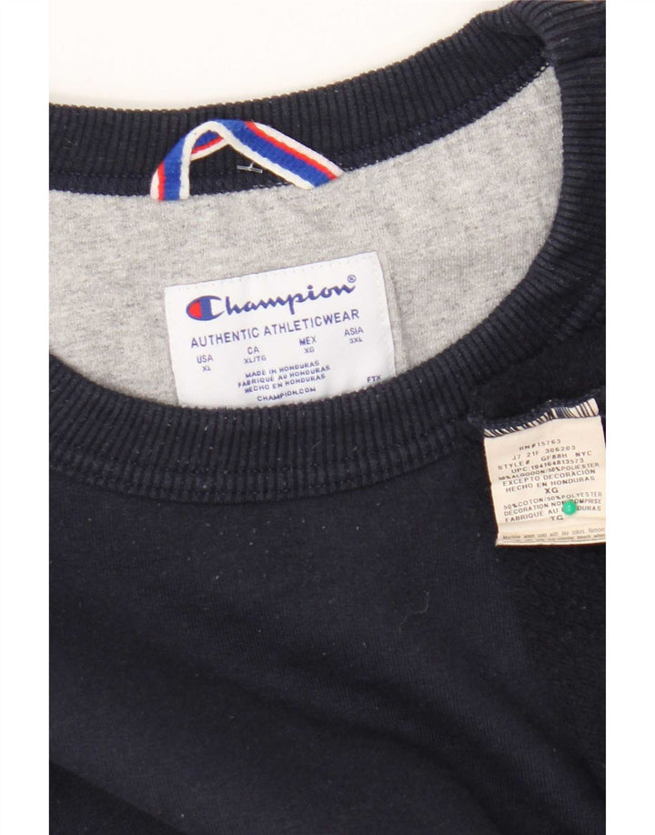 Champion Sudadera Hombre Jumper XL Azul Marino Algodón