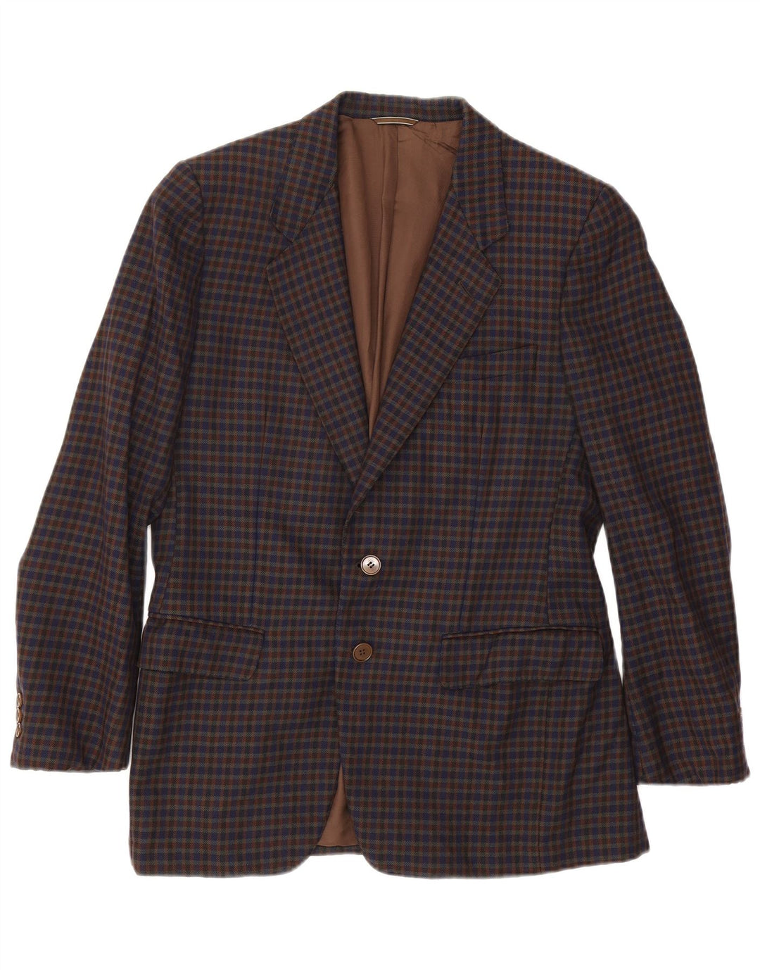 Aquascutum Chaqueta tipo blazer de 2 botones para hombre UK 38 Medium Multicolor Gingham