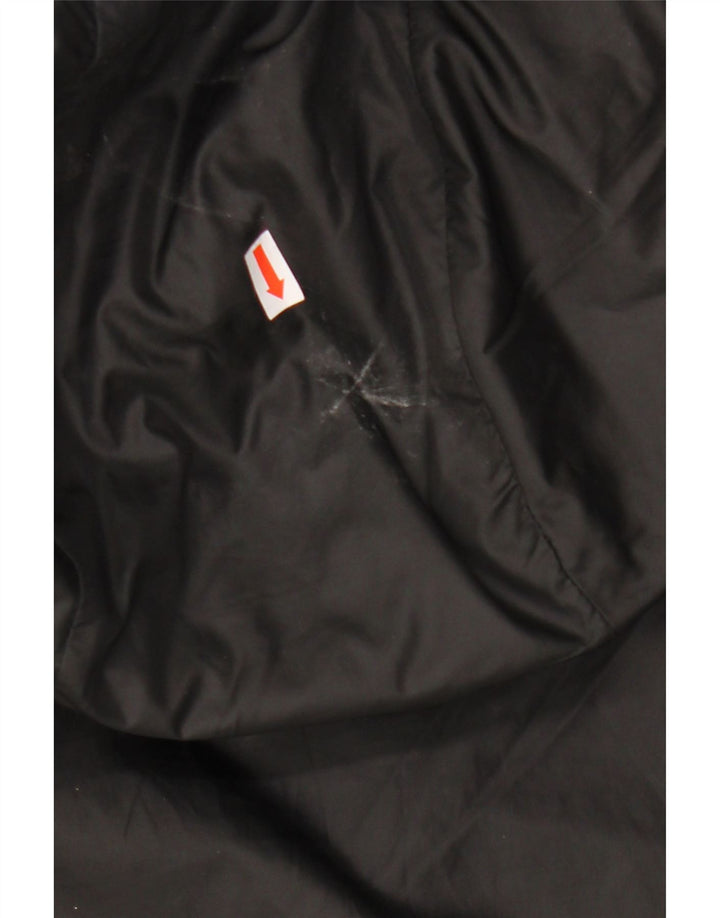 Adidas Chaqueta cortavientos con capucha para hombre UK 44 2XL Poliéster negro