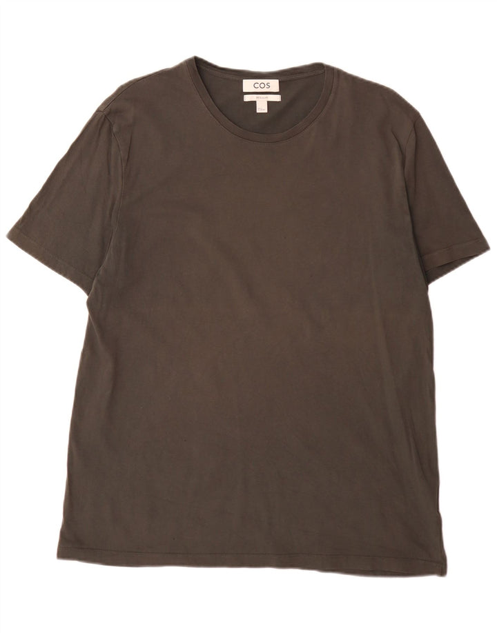 Cos Camiseta regular para hombre Top XL Algodón gris