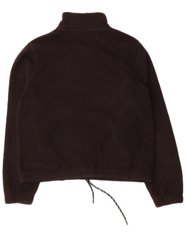 Fila Mujer Oversize Graphic Fleece Jumper UK 8 Small Black Colorblock