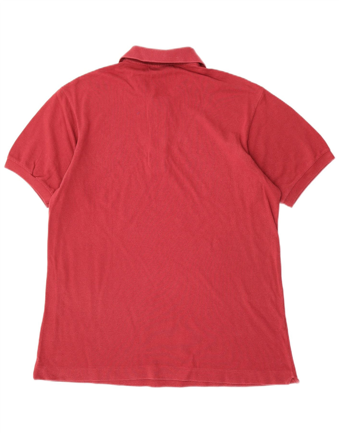 LACOSTE Polo para hombre talla 4 mediano algodón rojo