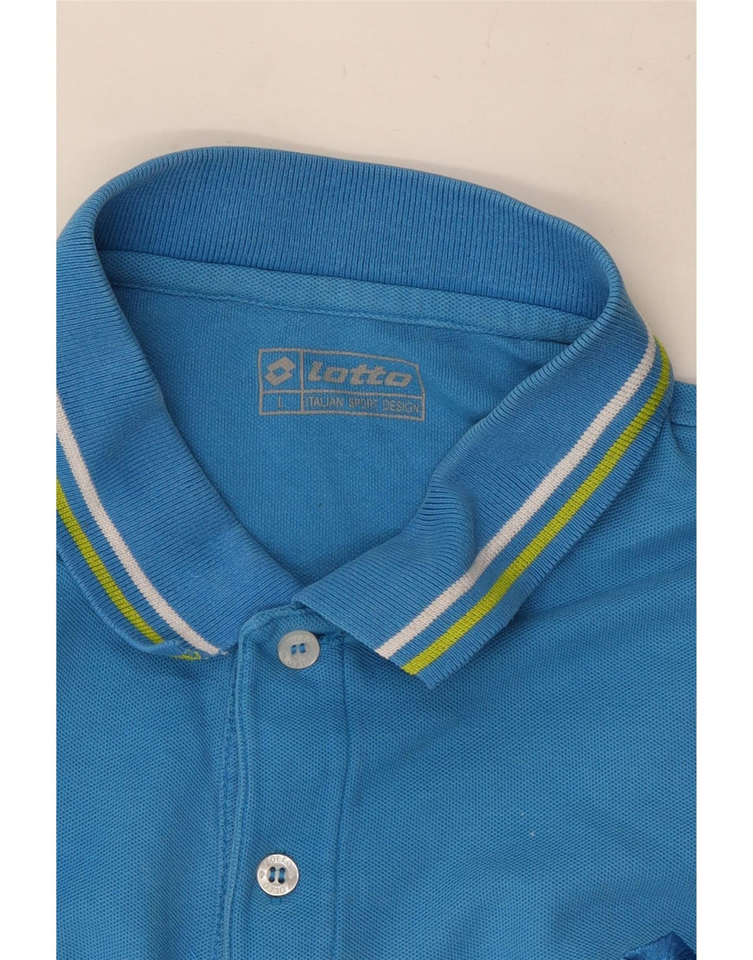 Polo Lotto Hombre Azul Grande