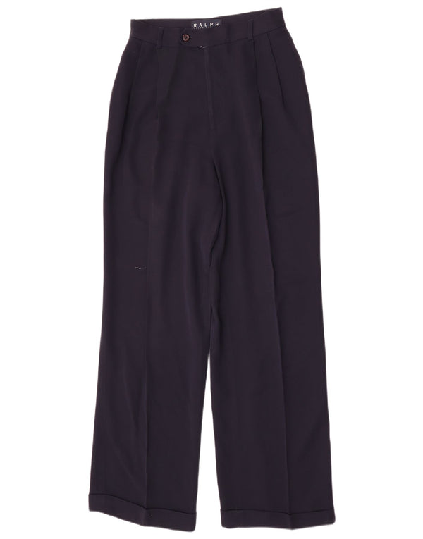 Ralph Lauren Pantalones de traje de cintura alta para mujer US 8 Medium W26 L32 Azul marino