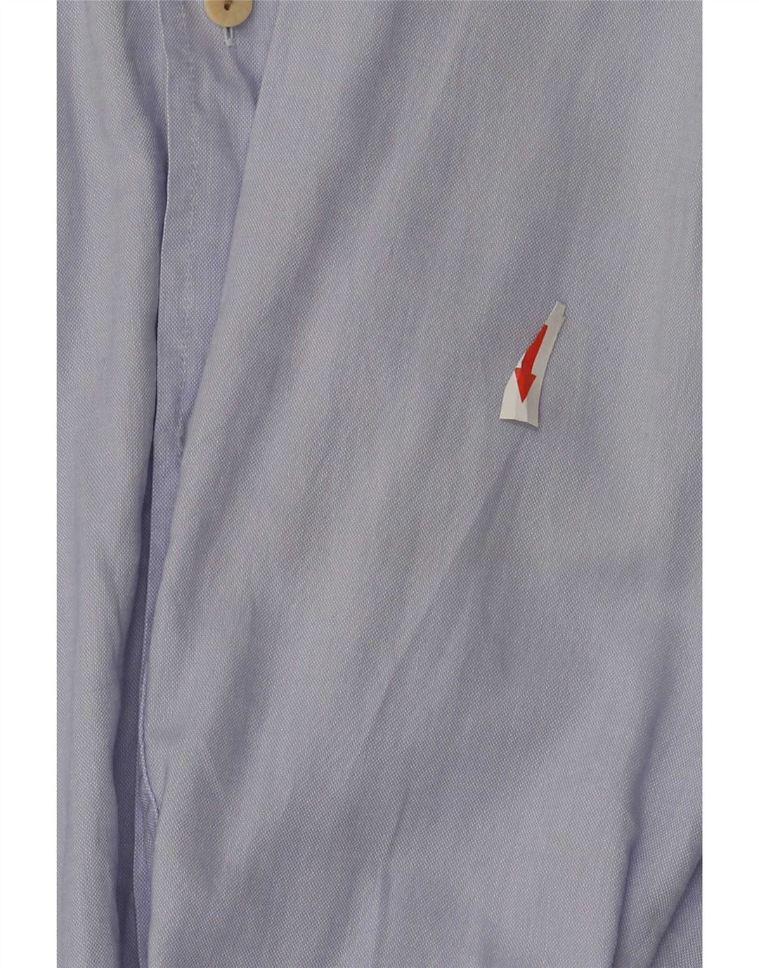 ALVIERO MARTINI Camisa Hombre Talla 39 15 1/2 Algodón Azul Medio