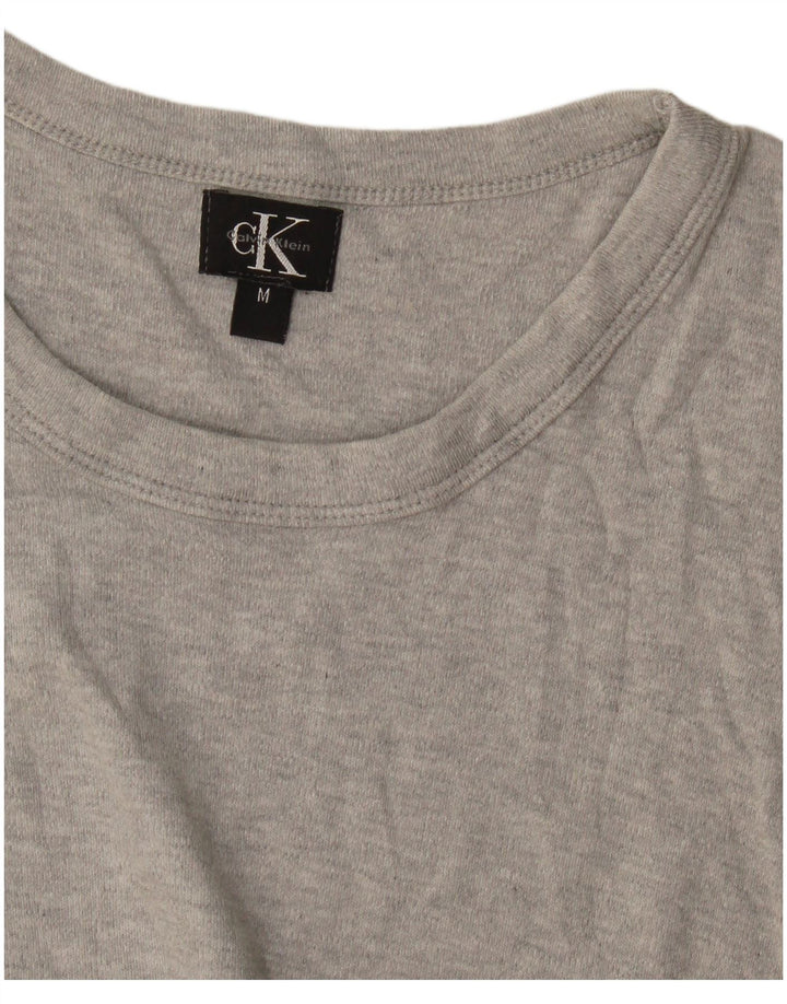 Calvin Klein Top sin mangas para mujer UK 12 Gris medio