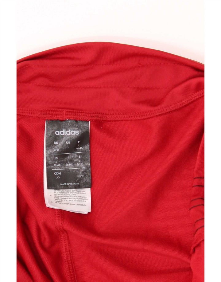Adidas - Pantalones de chándal para mujer, talla 16/18, talla grande, color rojo, poliéster