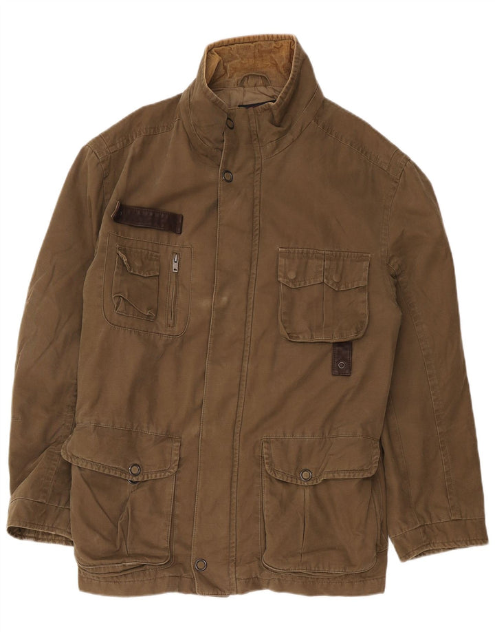 Marks & Spencer Chaqueta utilitaria azul Harbor para hombre Reino Unido 40 Marrón grande