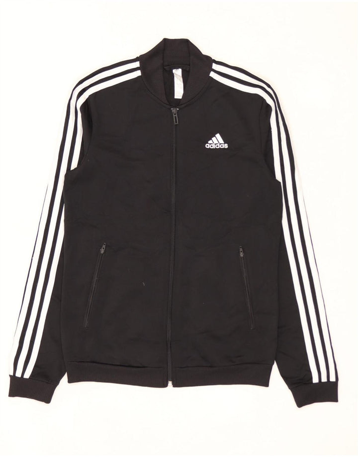 ADIDAS Chaqueta de chándal para mujer UK 4/6 XS Negro Poliéster