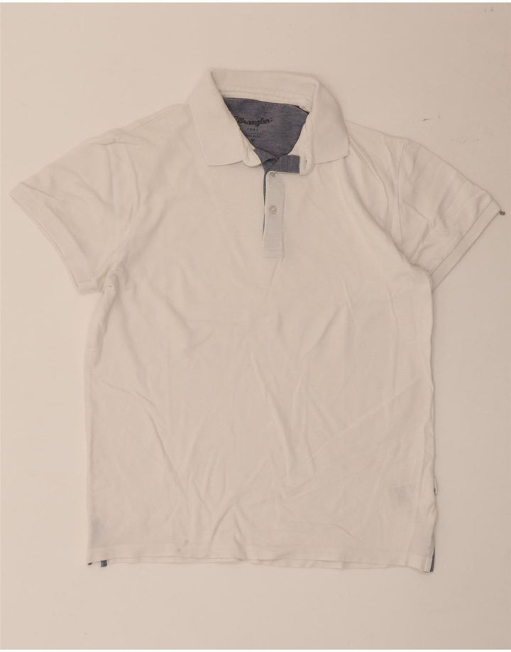 WRANGLER Polo Regular Fit para Hombre Algodón Blanco Mediano