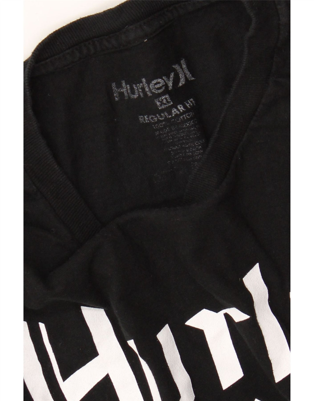 HARLEY Camiseta gráfica de corte regular para hombre Top XL Algodón negro