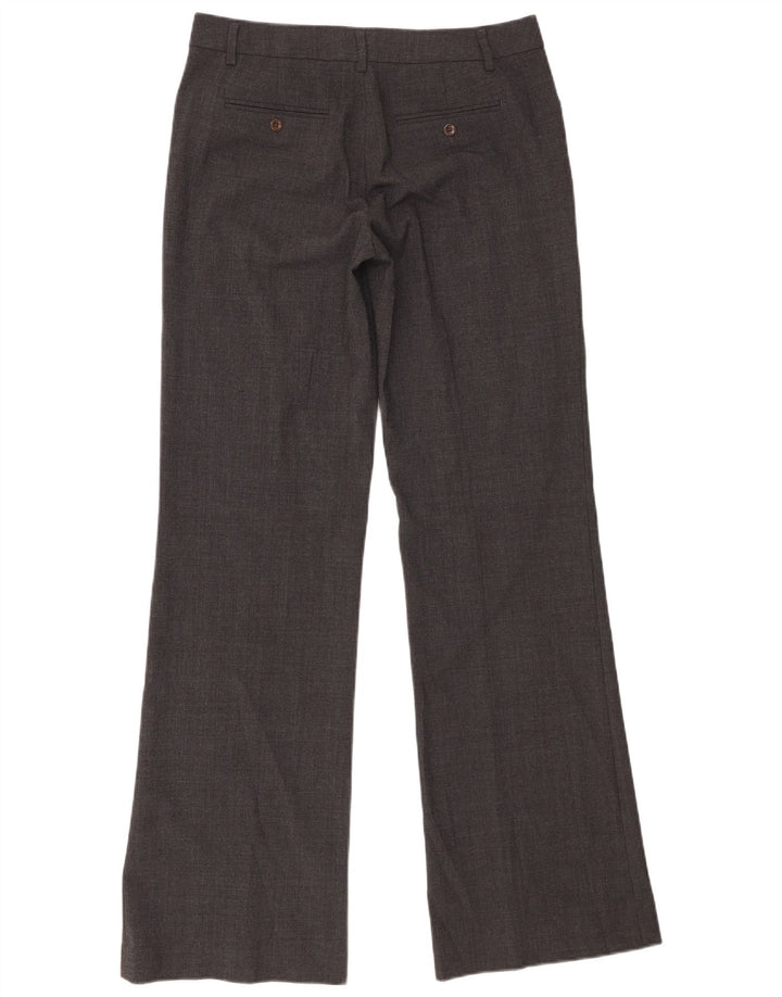 Gap Pantalones de traje con corte de bota para mujer US 4 Small W31 L34 Poliéster gris