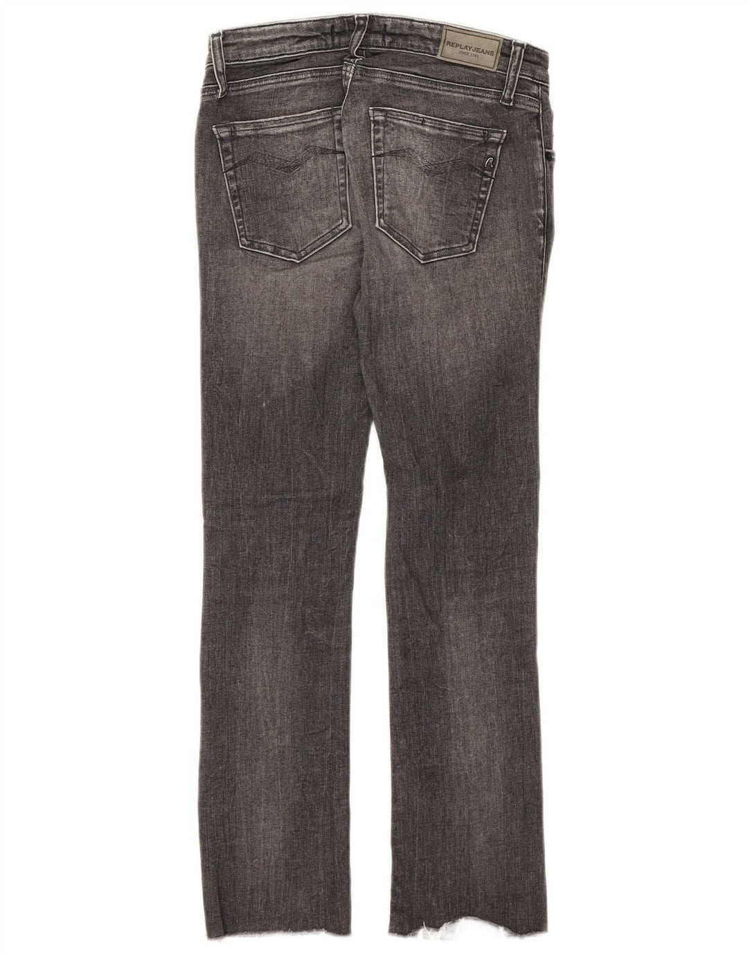 Vaqueros ajustados y cortos para mujer Replay W24 L24 Algodón gris