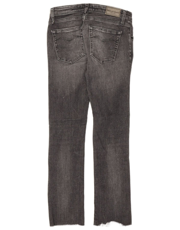 Vaqueros ajustados y cortos para mujer Replay W24 L24 Algodón gris