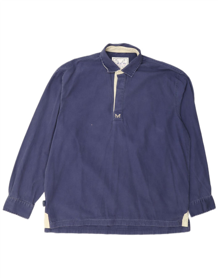 Crew Clothing - Jersey para hombre, talla grande, algodón azul marino