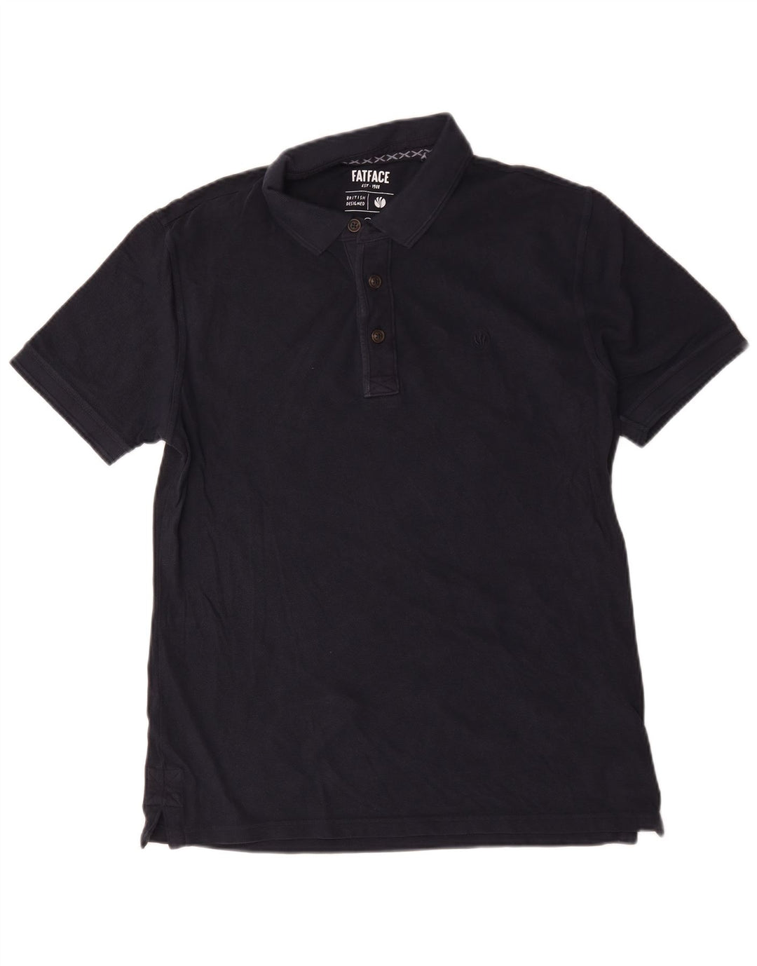 Polo Regular De Hombre Fat Face De Algodón Azul Marino Medio