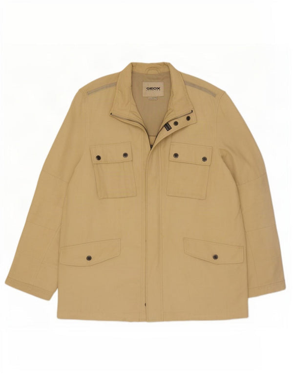 Geox Mujer Respira Utility Jacket UK 42 XL Algodón Beige