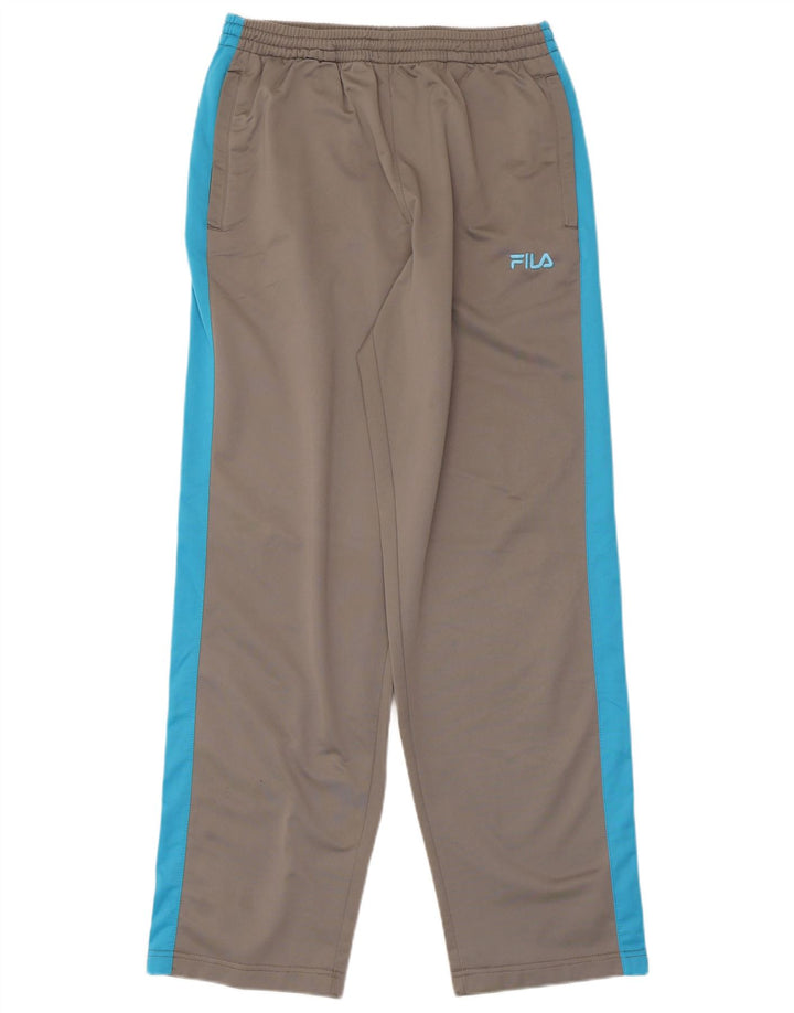 FILA Mens Tracksuit Trousers Small  Grey Colourblock Polyester Vintage Fila and Second-Hand Fila from Messina Hembry 